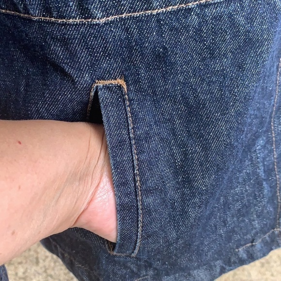 Nine West Gold Quilt Lined Denim Jean Jacket - Picture 7 of 13